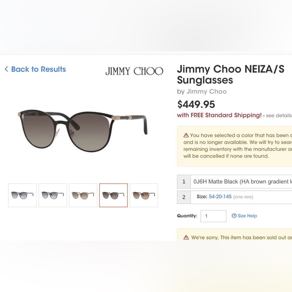 Jimmy Choo neiza sunglasses
